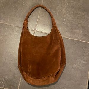 Alice + Olivia suede shoulder bag